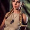 Sofia SEX DOLL Cute Golden Braided Female Soldier 5′ 5″ (166cm)