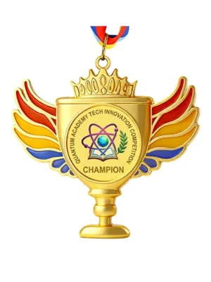 Rainbow Wings Crown Medal