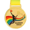 Rainbow Dunk Basketball Medal