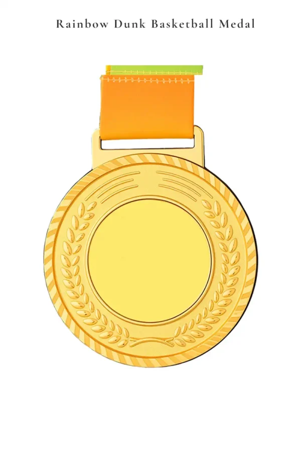 Rainbow Dunk Basketball Medal