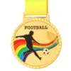 Rainbow Kick Football Medal