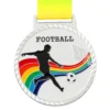 Rainbow Kick Football Medal