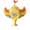 Rainbow Wings Crown Medal