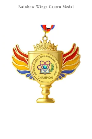 Rainbow Wings Crown Medal