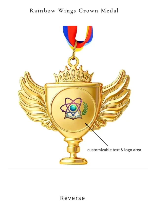 Rainbow Wings Crown Medal