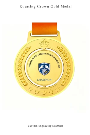Rotating Crown Gold Medal