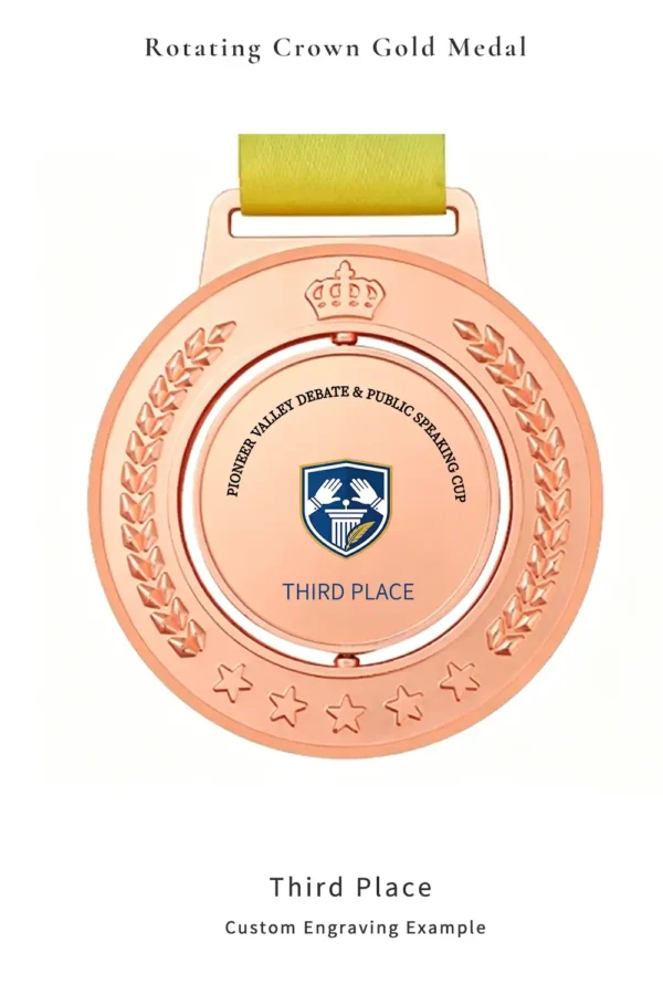 Rotating Crown Gold Medal