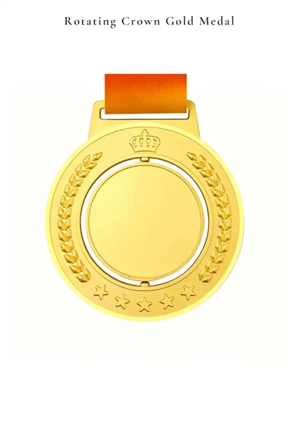 Rotating Crown Gold Medal