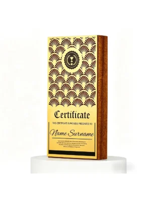 Sapele Deco Gold Trophy