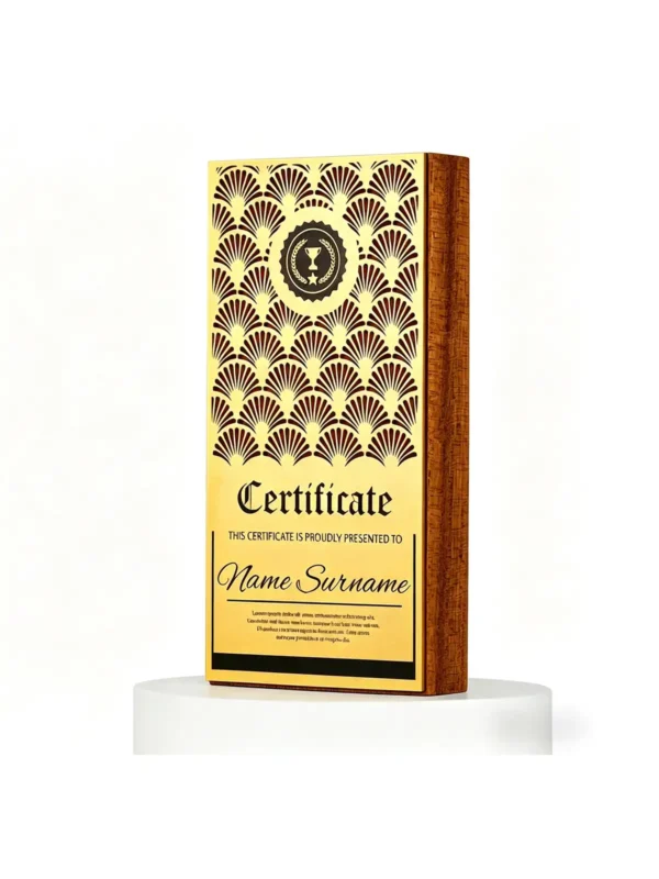 Sapele Deco Gold Trophy