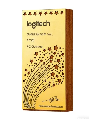 Shooting Star Wood & Metal Trophy