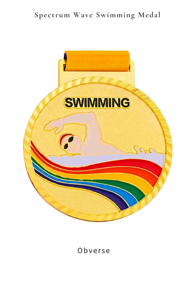 Spectrum Wave Swimming Medal