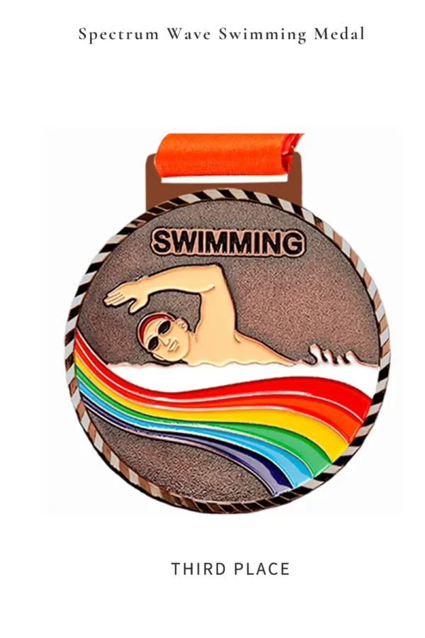 Spectrum Wave Swimming Medal