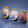 Aluminum G-Frame Crystal Medal