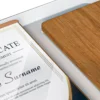 Sapele Gold Aluminum Certificate Frame