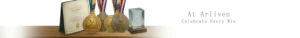 Aluminum G-Frame Crystal Medal