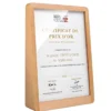 Beechwood Bevel Certificate Frame
