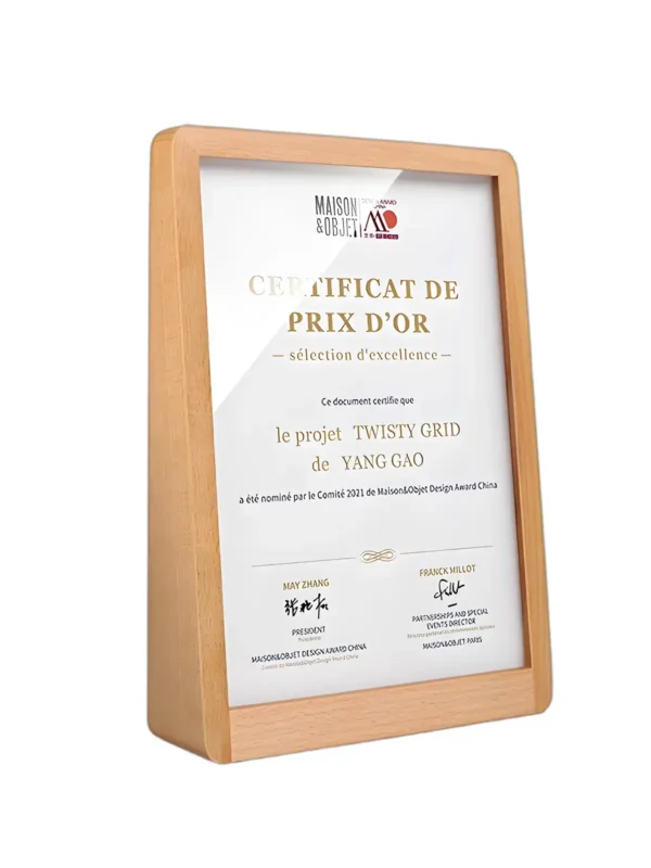 Beechwood Bevel Certificate Frame