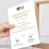 Beechwood Bevel Certificate Frame