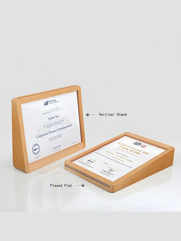 Beechwood Bevel Certificate Frame