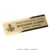 Customized Your Design Rectangular Stainless Steel Badge